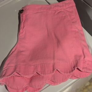 Lilly Pulitzer Pink Scalloped Mini Shorts